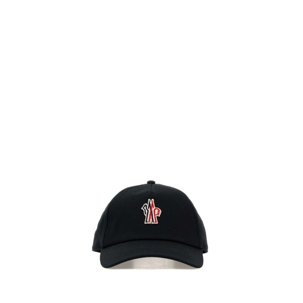 Moncler Grenoble Men Black Cotton Baseball Cap